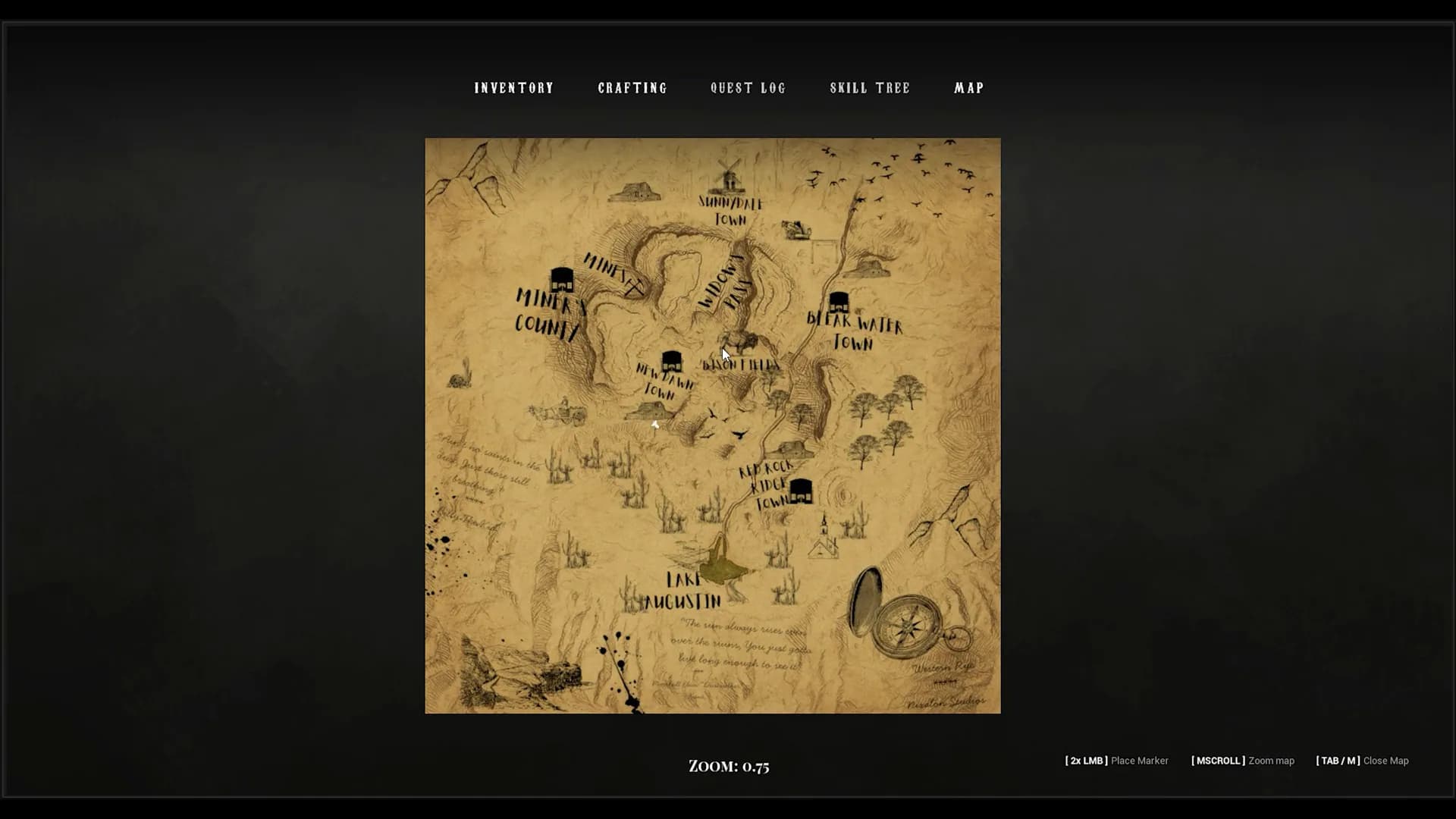 Western Rye character and detailed frontier environment on PC